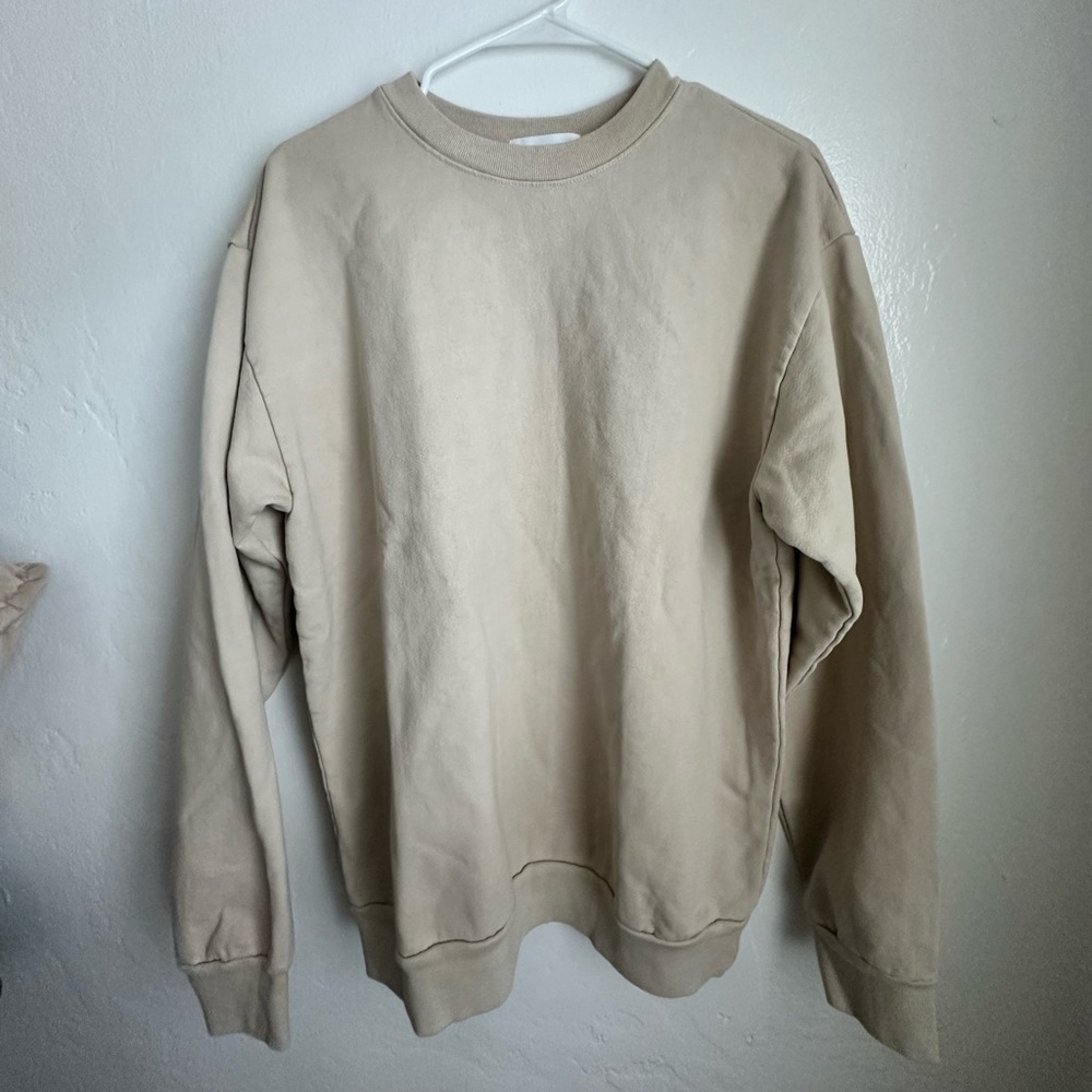 Talentless Beige Heavy Crewneck (Oversized)